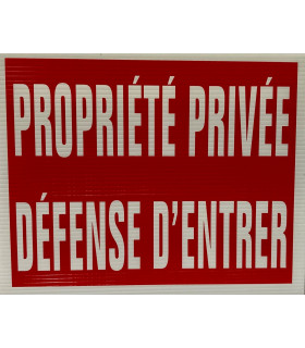 PANCARTE PROPIETE PRIVEE