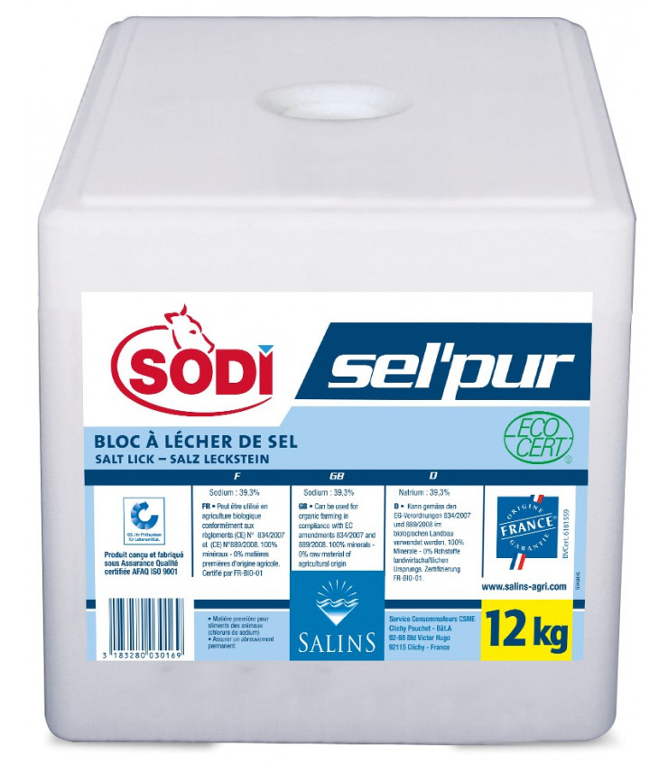 Poêle à Sel Little Giant MP10 - Pour Bloc Minéral, 10 Quarts, Plastique Noir