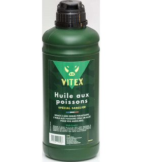 HUILE AUX POISSONS - CARTON DE 4 BOUTEILLES DE 1 LITRE