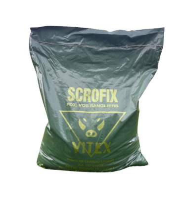 PROMO SANGLIER PASSION 176 -  PACK DE 5 SACS DE SCROFIX + 6 BOUTEILLES DE 1KG DE VINAIGRE DE GOUDRON